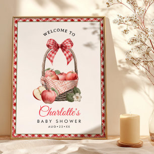 Poster de señal de bienvenida de Baby Shower de Ap