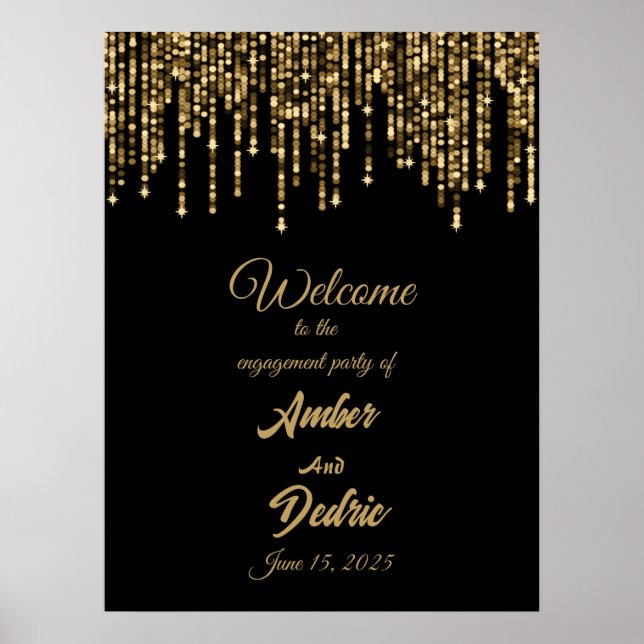 poster de señal de bienvenida de boda (Frente)