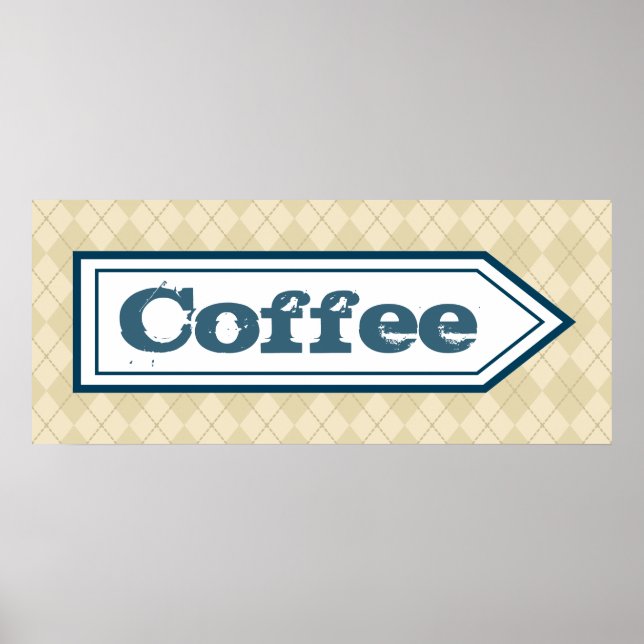 Póster de señal de café (Frente)
