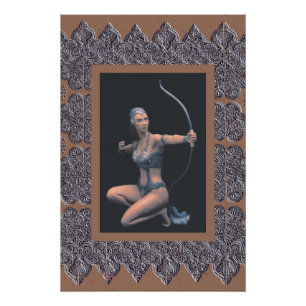 Poster de Sepia con escultura de Artemis