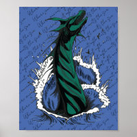 Póster de Serpiente Monstruo del Mar Verde