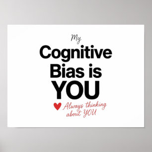 Póster de sesgo cognitivo regalo para estudiantes
