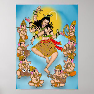 Póster de Shiva bailando