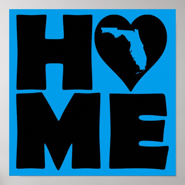 Póster de signo de la casa del estado de Florida (Frente)