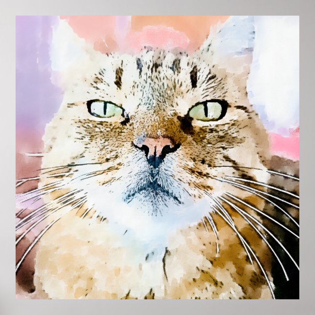 Póster de Simba el gato tigre (Frente)