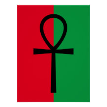 Poster de Símbolo del Orgullo Africano Ankh