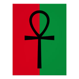 Poster de Símbolo del Orgullo Africano Ankh