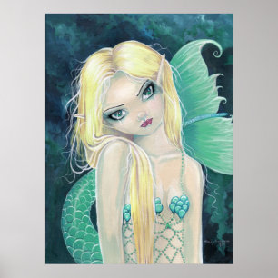 Póster de Sirena Curiosa de Molly Harrison
