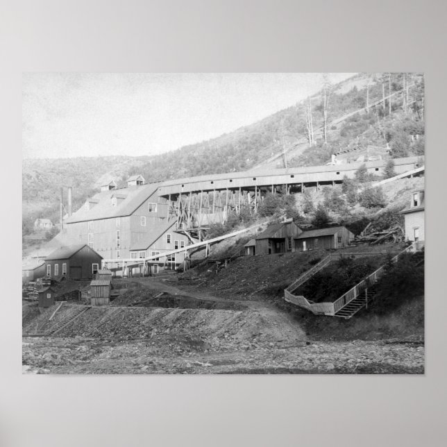 Póster De Smet Gold Stamp Mill in Central City (Frente)