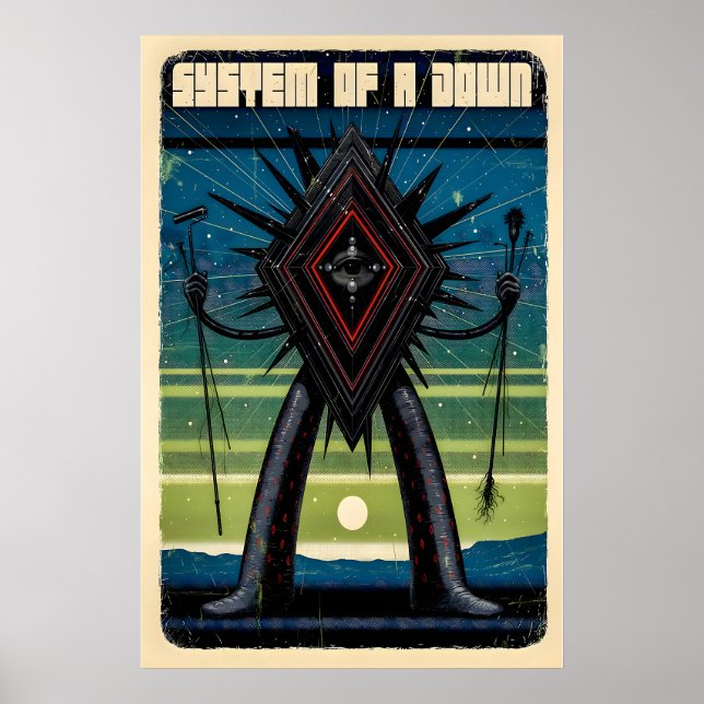 Póster de SOAD Mate Impresión de Arte. System Of A (Frente)