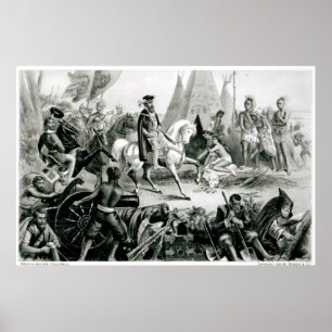 Póster De Soto Discovering the Mississippi