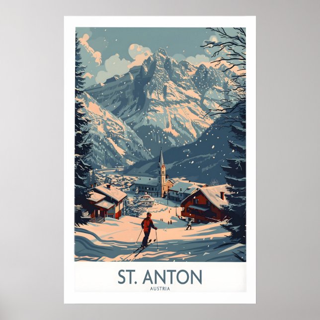 Póster de St Anton Austria 1 (Frente)