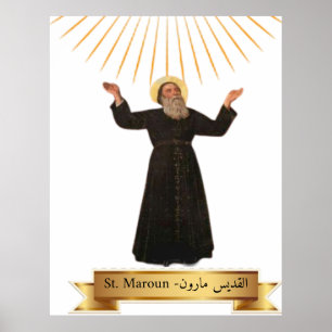 Póster de St Maroun - Marón ( القديس مارون )