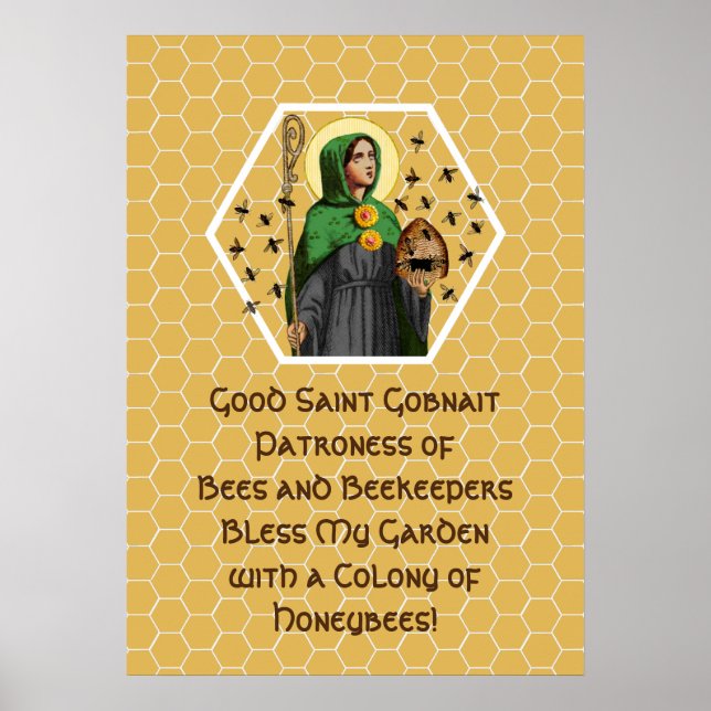 Póster de Sta. Gobnait de Ballyvourney (SAE 003) (Frente)