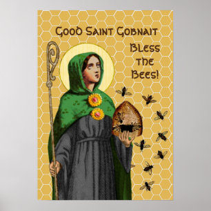Póster de Sta. Gobnait de Ballyvourney (SAE 003)