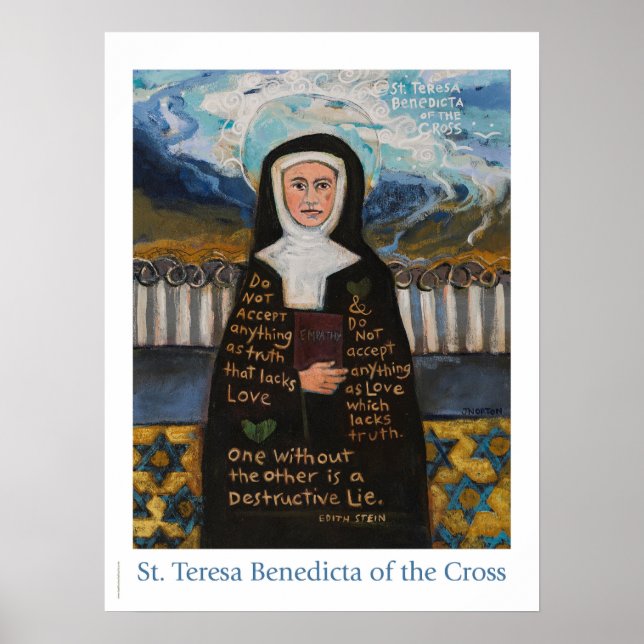 Póster de Sta. Teresa Benedicta de la Cruz (Frente)