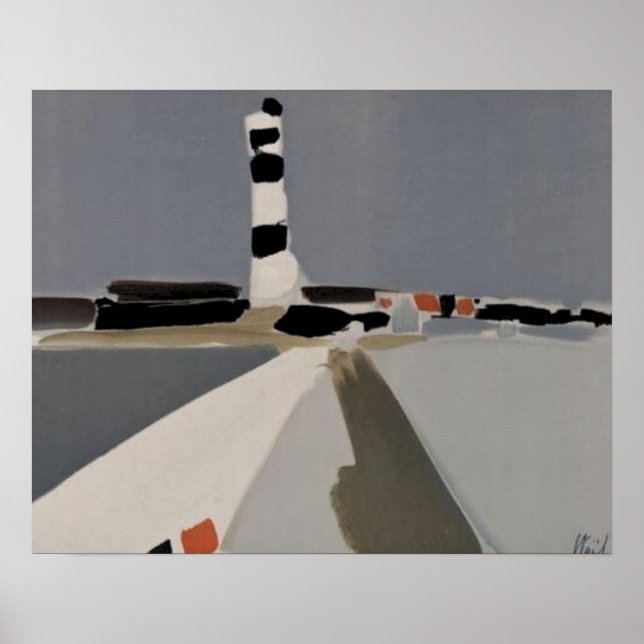 Póster de stael le phare, 1953, Nicolas de Staël (Frente)