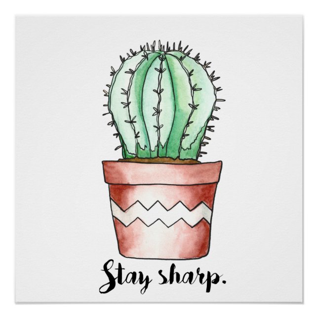 Poster de Stay Sharp Cactus (Anverso)