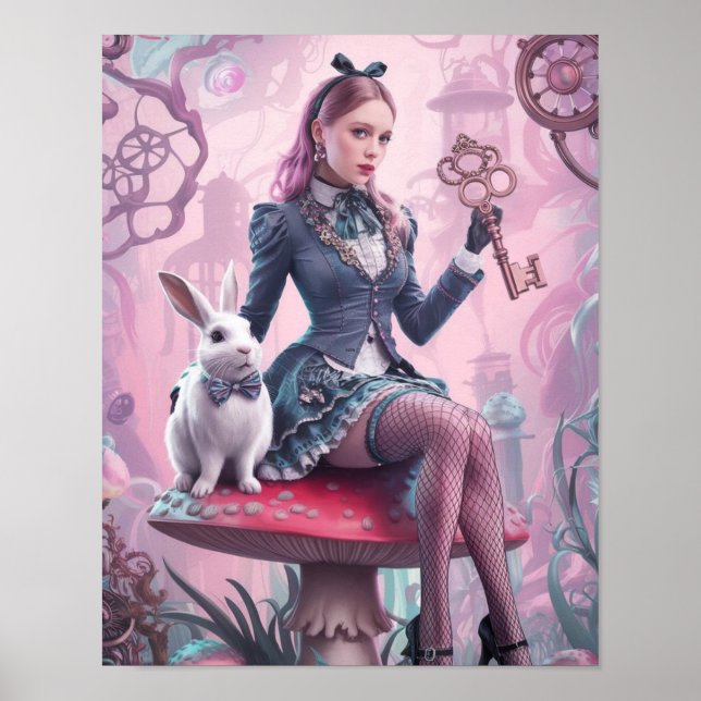 Póster de Steampunk Alicia en el País de las Marav (Frente)