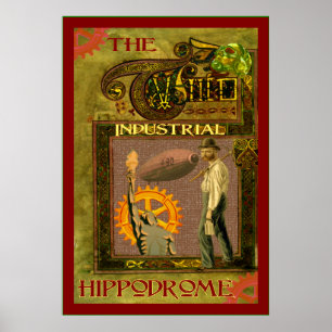 Póster ~ de SteamPunk el hipódromo industrial