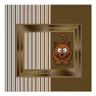 Poster de Stripe Brown