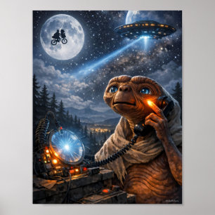 Póster de Sueño de Ciencia Ficción de Llamada Alie