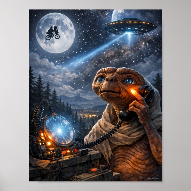 Póster de Sueño de Ciencia Ficción de Llamada Alie (Frente)