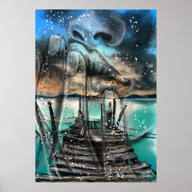 Poster de Sueños de Amanecer en el Mar - Arte de p (Frente)
