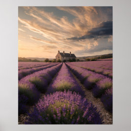 Póster de Sueños de Lavanda de Provenza