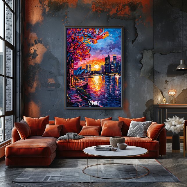 Poster de Sydney Skyline - Vibrante arte mural de  (Subido por el creador)