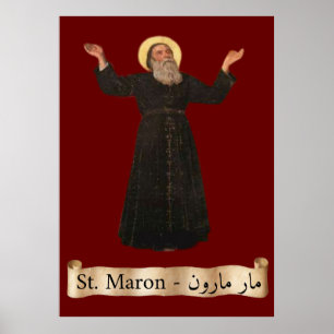 Póster de tamaño de iglesia de San Marón (Maroun)