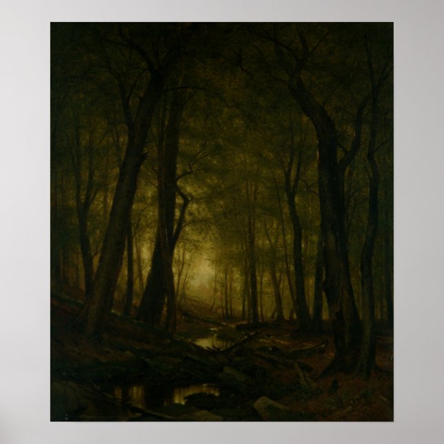 Póster de Tarde en los Bosques (1876) (Frente)