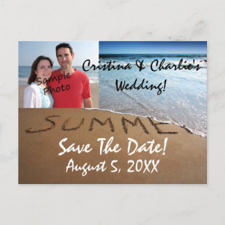 Póster de Tarjeta de Guardar Fecha de Boda de Vera