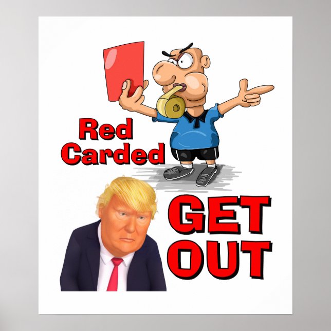 Póster de Tarjeta Roja (Frente)