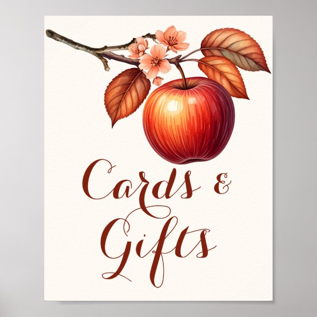 Póster de tarjetas y regalos para despedida de sol (Frente)