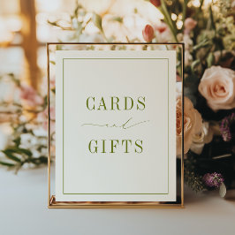 Póster de Tarjetas y Regalos Verdes de ROWAN