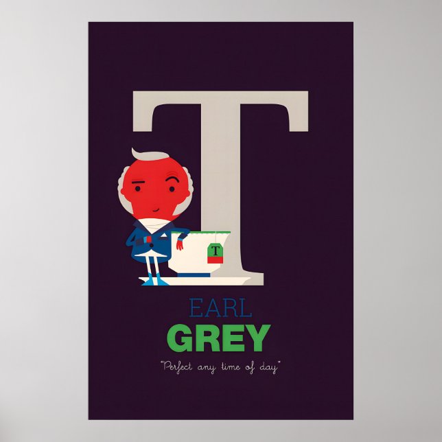 Póster de Té Earl Grey por Spencer Wilson (Frente)