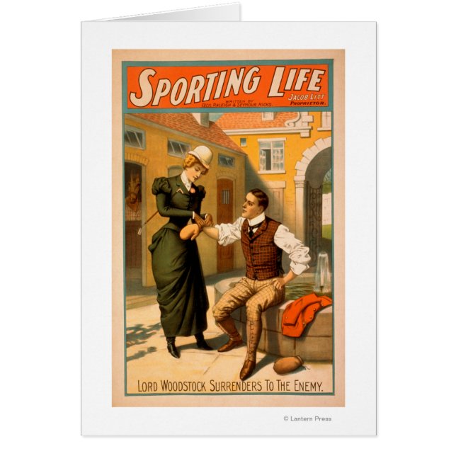 Poster de teatro de boxeo Sporting LifeBoxer (Frente)