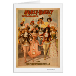 Poster de teatro Hurly-Burly Extravaganza