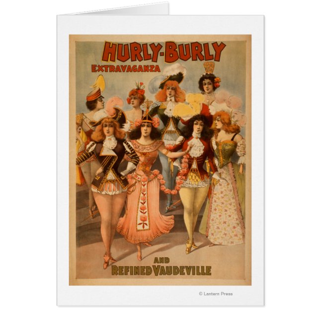 Poster de teatro Hurly-Burly Extravaganza (Frente)
