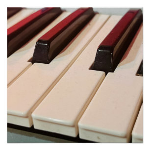 Póster de teclado de piano