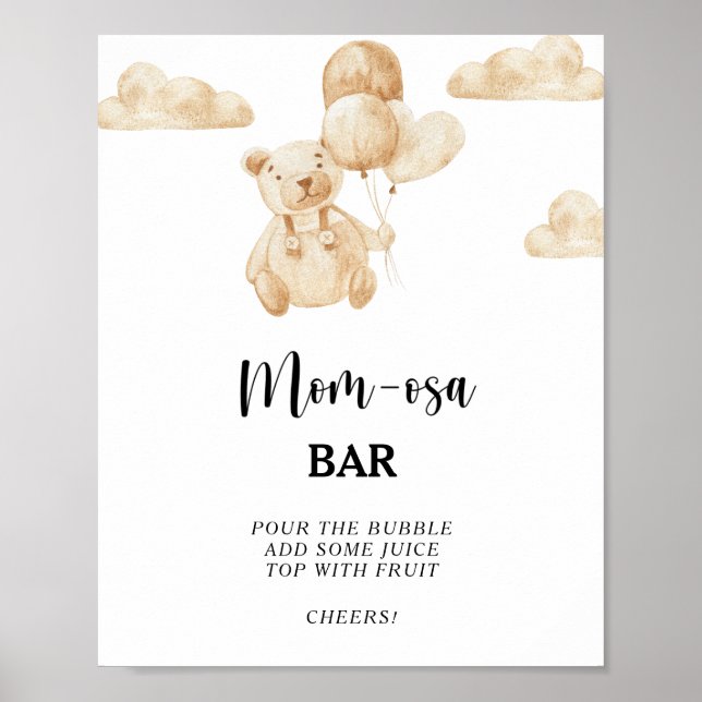 Póster de Teddy Bear \ Mom-osa bar (Frente)
