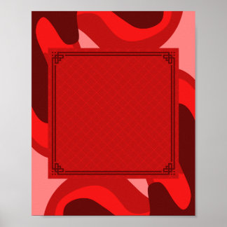 Póster de Tema Rojo para Eventos