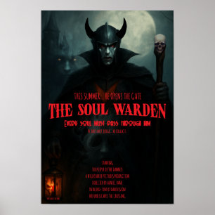 Póster de Terror Gótico Arte de Pared Guardián del