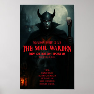 Póster de Terror Gótico Arte de Pared Guardián del