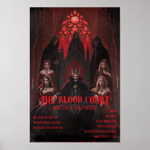 Póster de Terror Gótico del Tribunal de Sangre de 