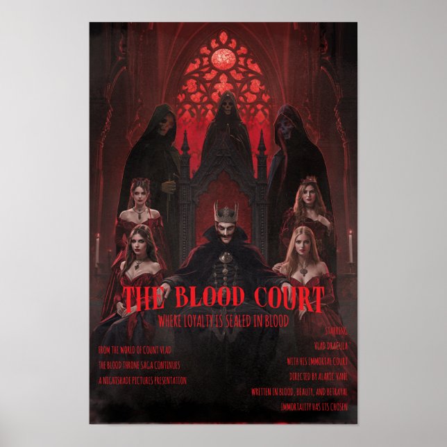 Póster de Terror Gótico del Tribunal de Sangre de  (Frente)
