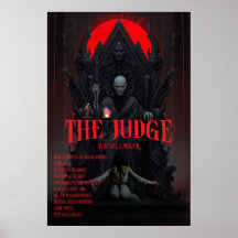 Póster de Terror Gótico El Juez Fantasía Oscura Pa