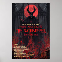Póster de Terror Gótico El Portero Arte de Pared