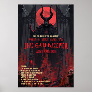 Póster de Terror Gótico El Portero Arte de Pared